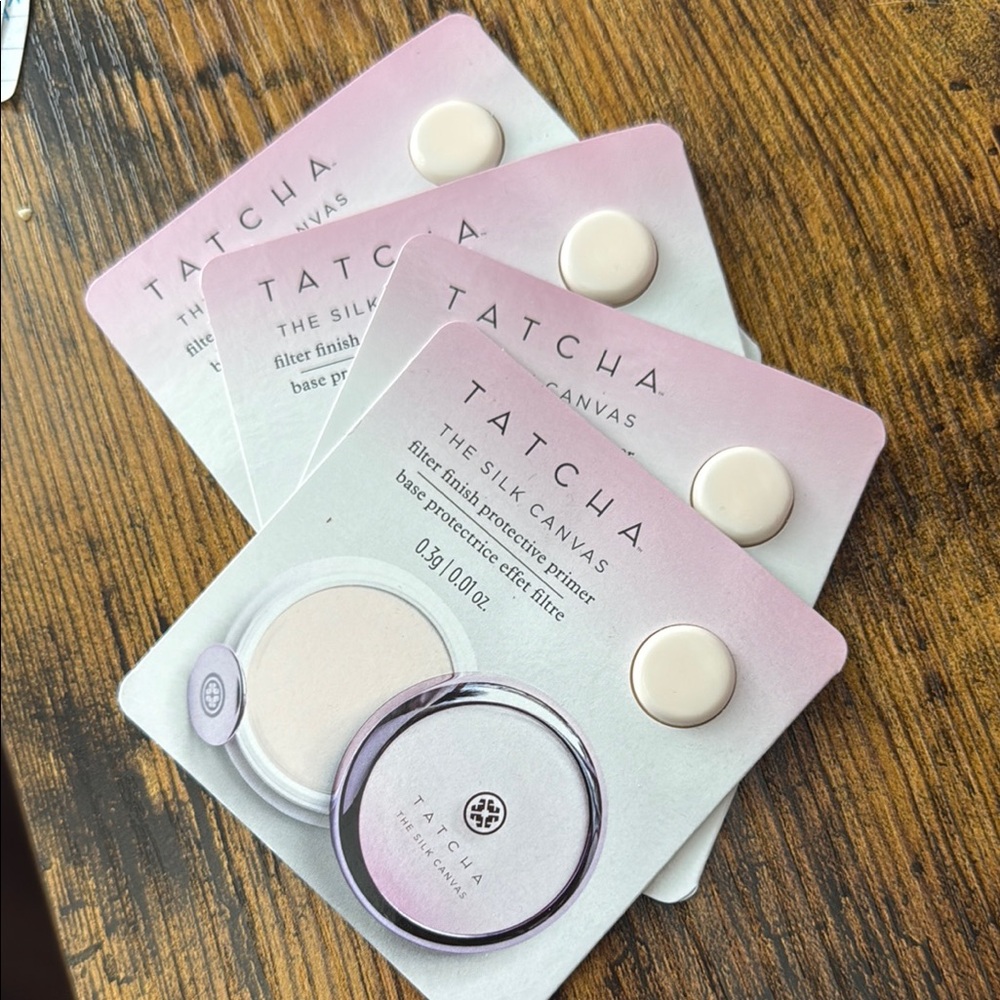NEW 4 samples of Tatcha The Silk Canvas Protective Primer
